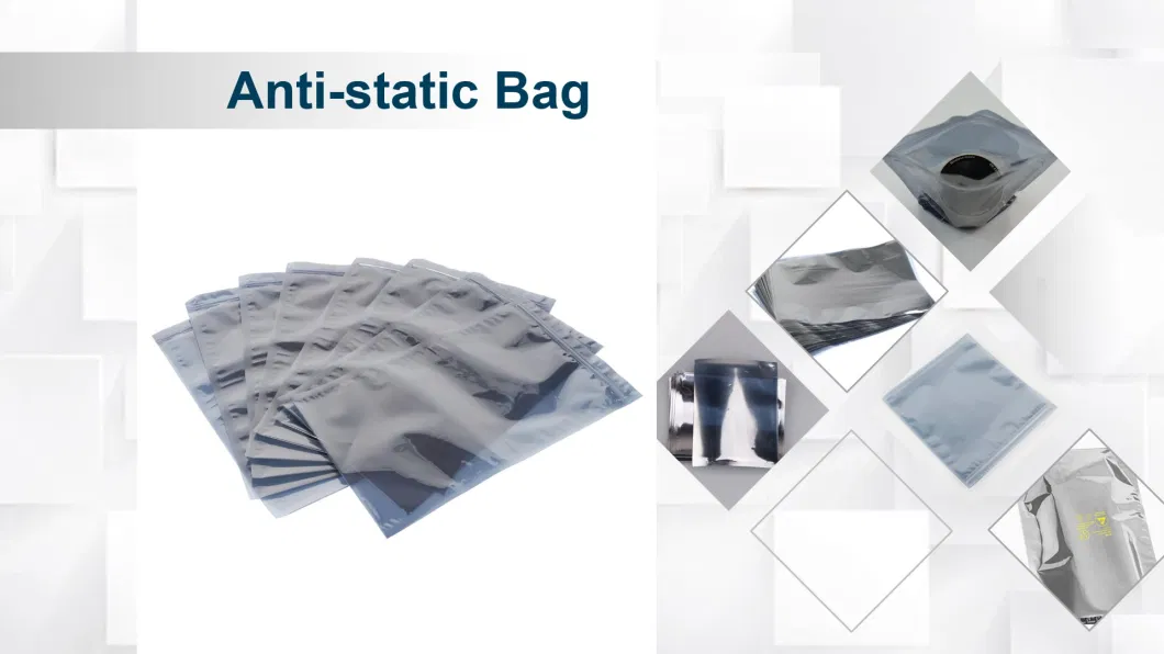 Anti-Static Zip-Lock Bags Smell Proof Cleanroom Plastic ESD Shielding Bags Static Barrier Packaging Materials