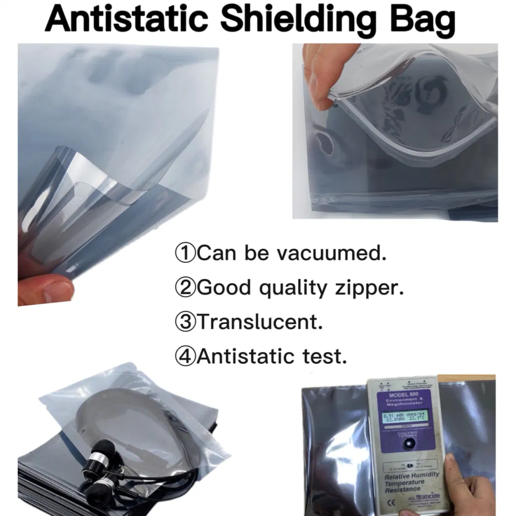 Any Size APET / PE Material for Electronics ESD Shielding Anti Static Bags